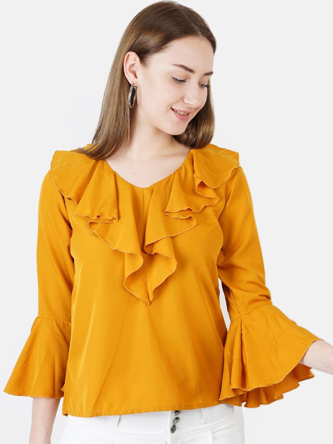 indietoga women yellow solid top