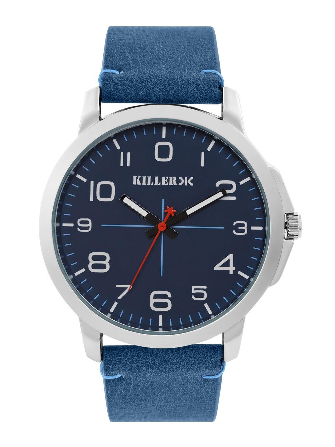 killer men navy solid analogue watch kl-9b