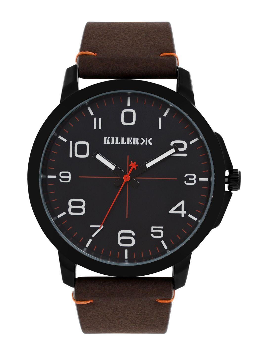 killer men black solid analogue watch kl-9a