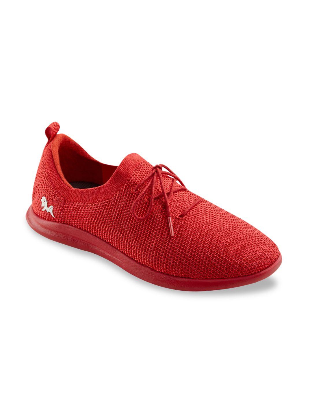 neemans unisex red re-live knit sneakers