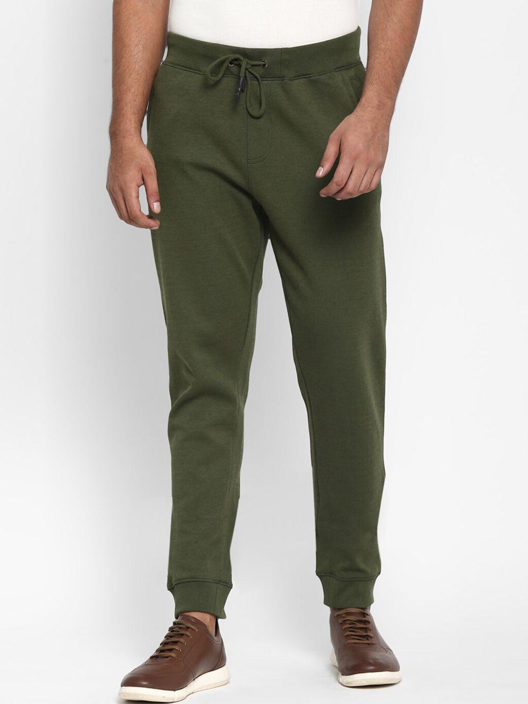 royal enfield men green joggers