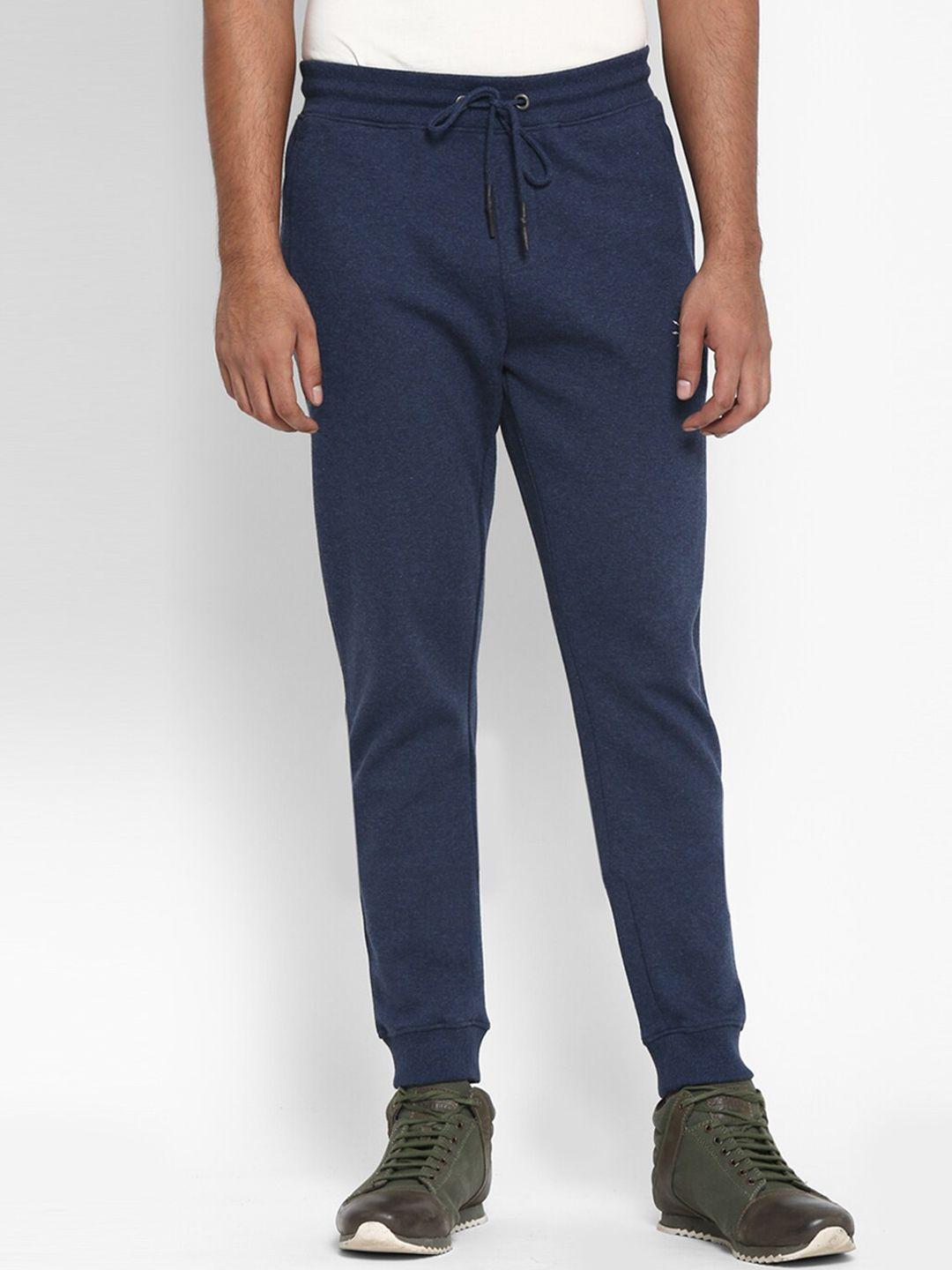 royal enfield men blue joggers trousers