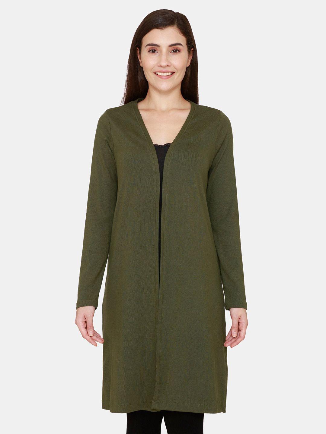 zivame women green shrug