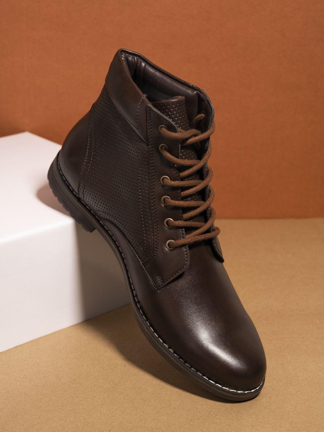 el paso men brown flat boots