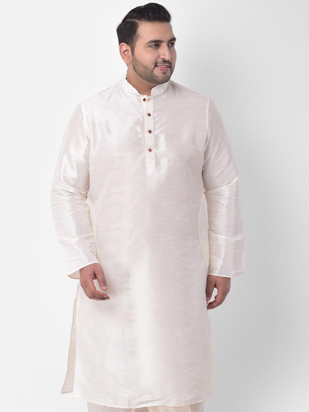 deyann plus plus size men off white kurta