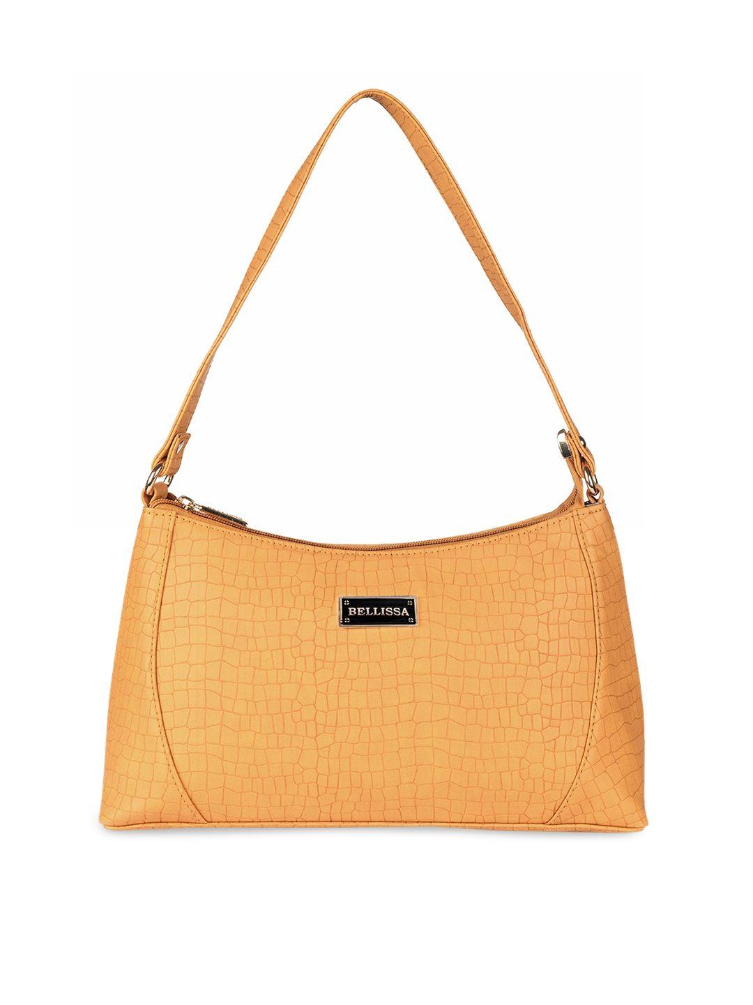 bellissa mustard pu bucket hobo bag