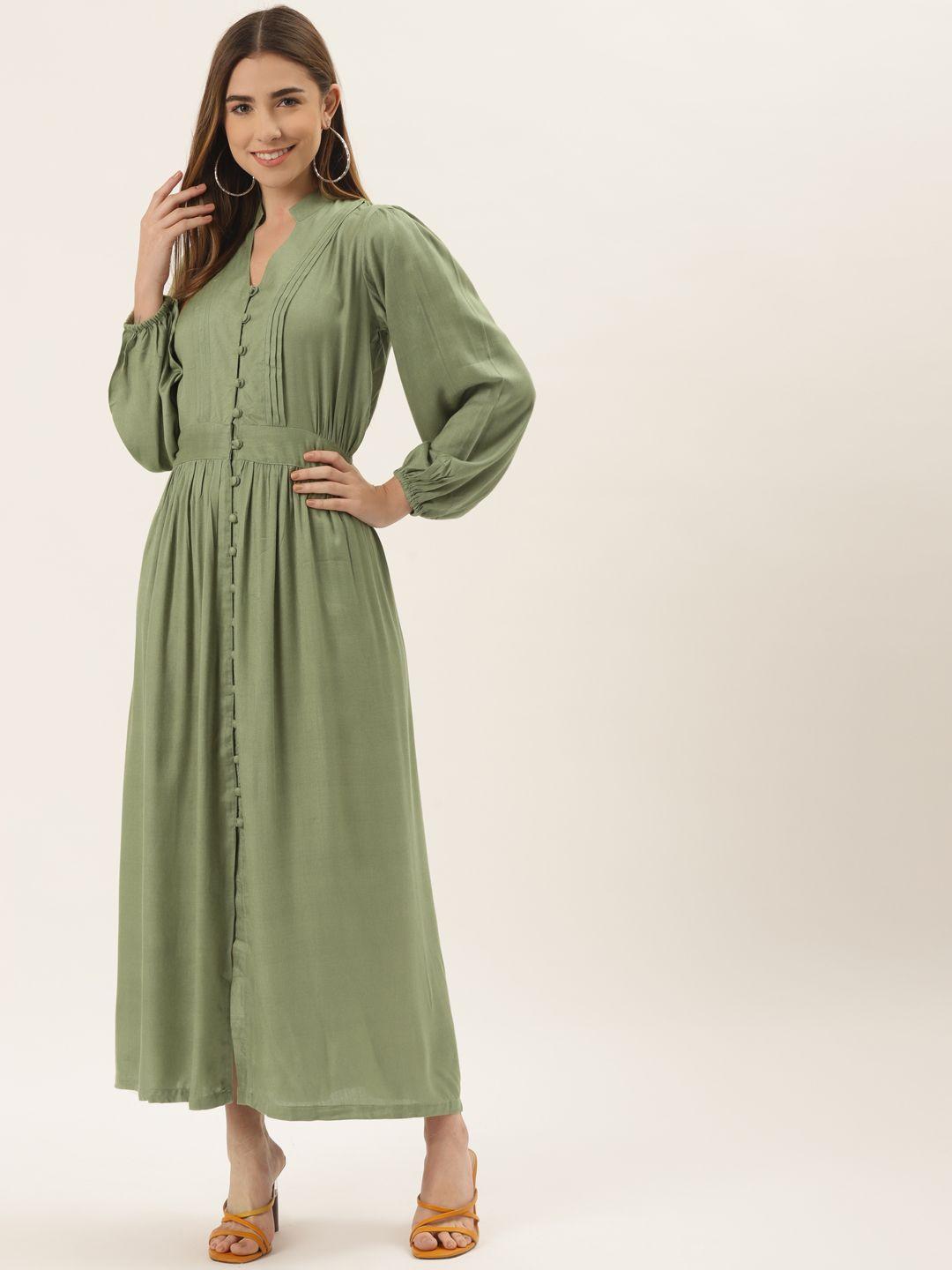 alsace lorraine paris green maxi dress