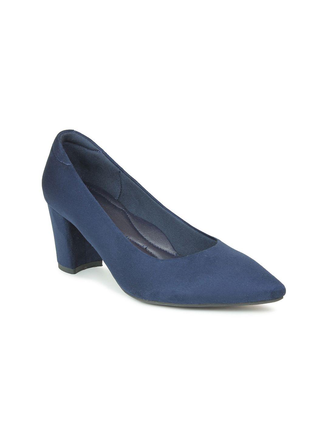 inc 5 navy blue party block pumps