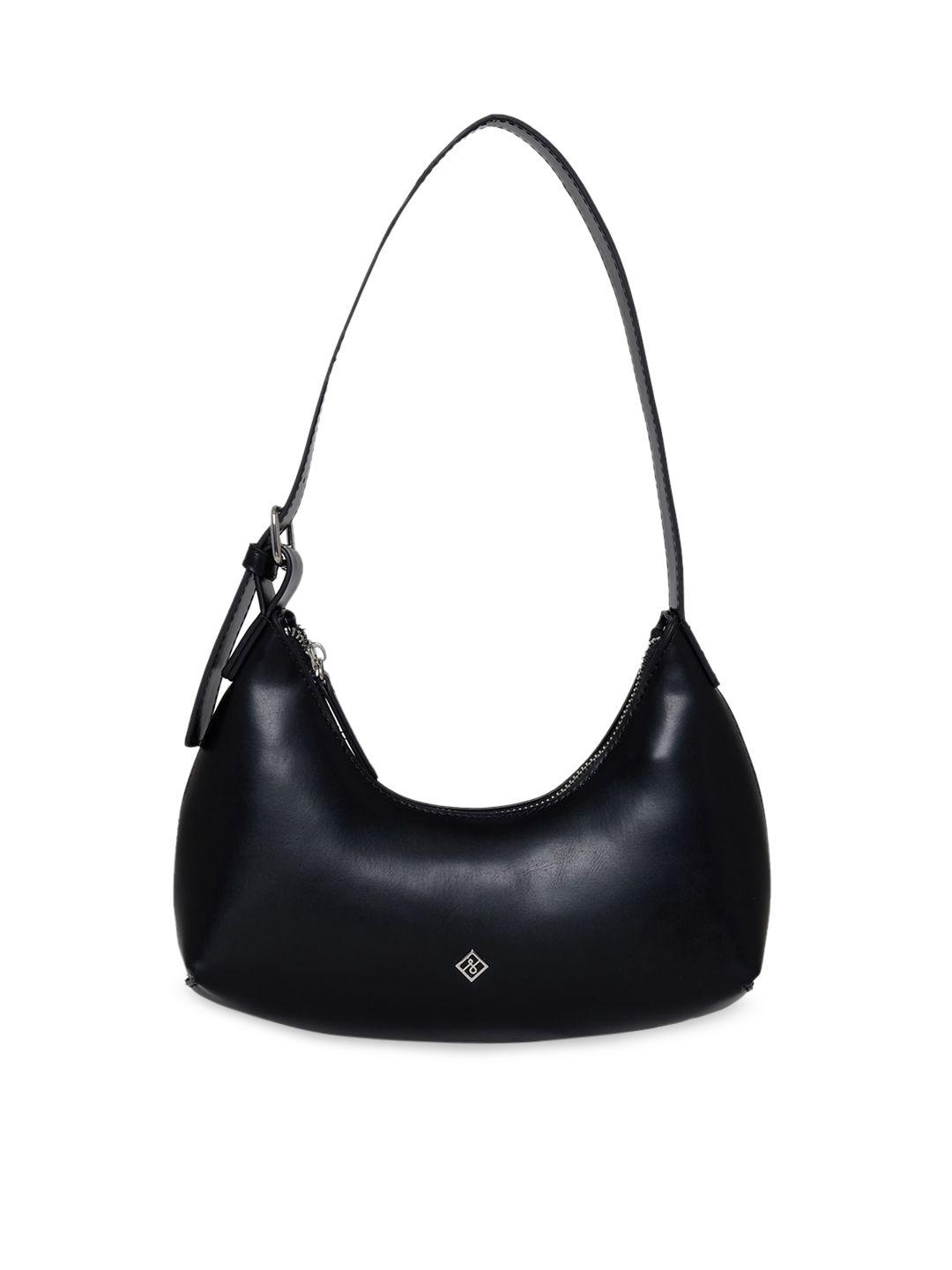 call it spring black half moon hobo bag with tasselled