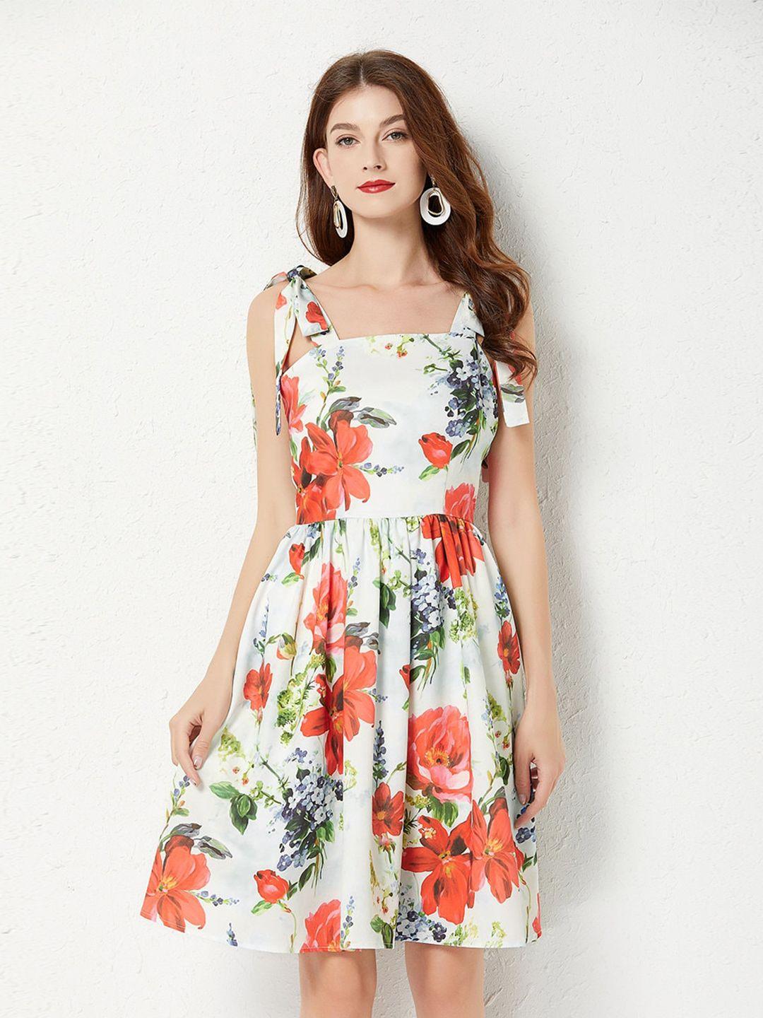 jc collection women multicoloured floral printed dress