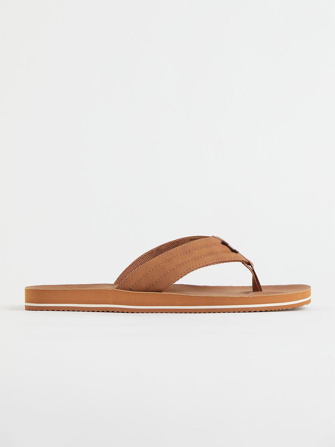 h&m men beige flip-flops