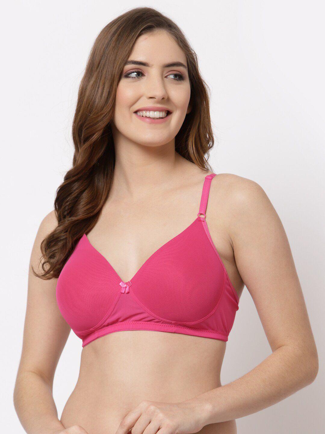 cukoo pink bra lightly padded