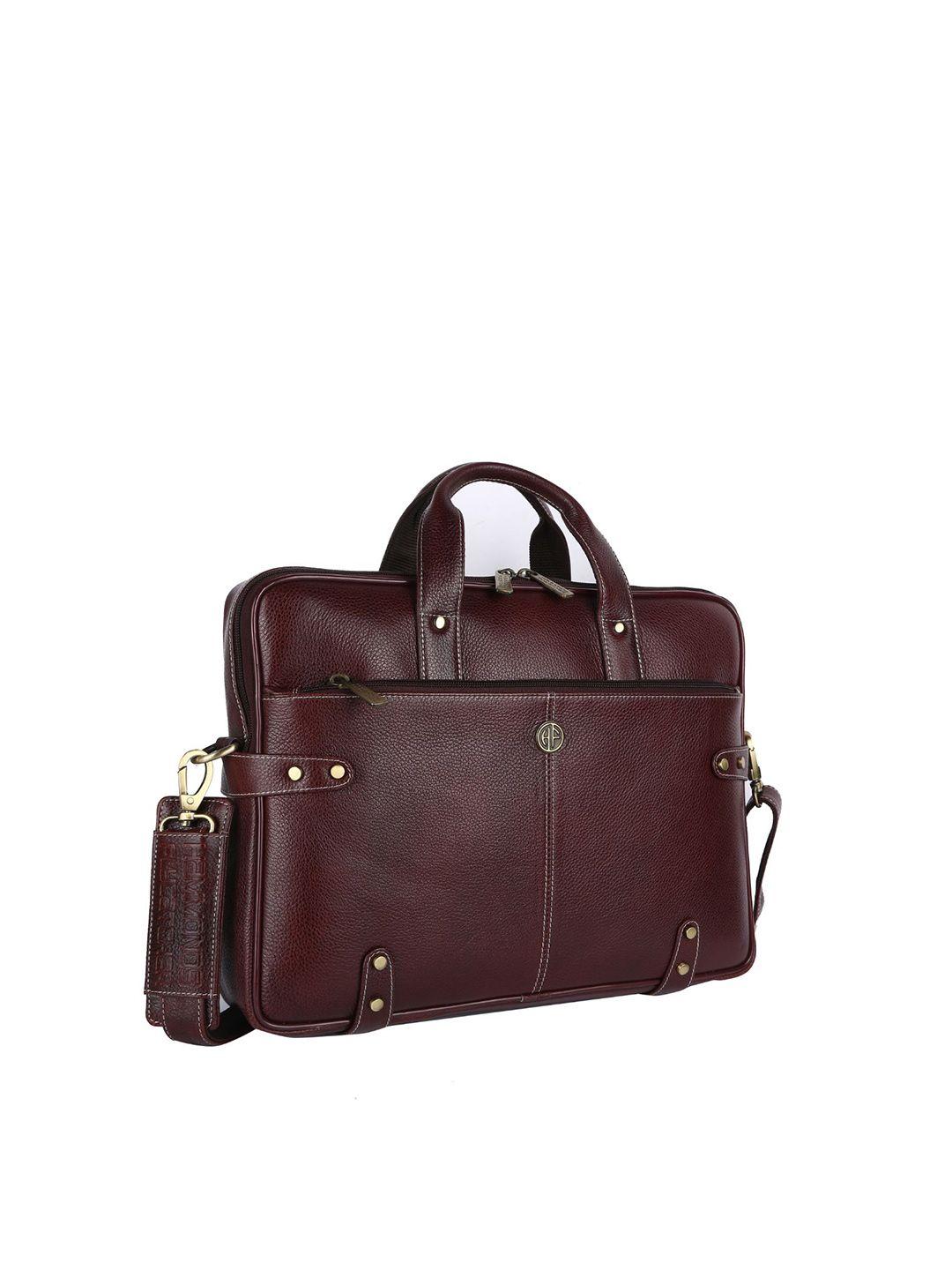 hammonds flycatcher men brown leather laptop bag