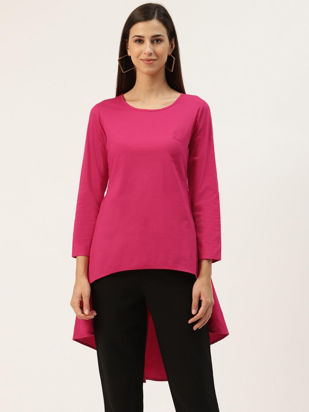 brinns magenta high-low top