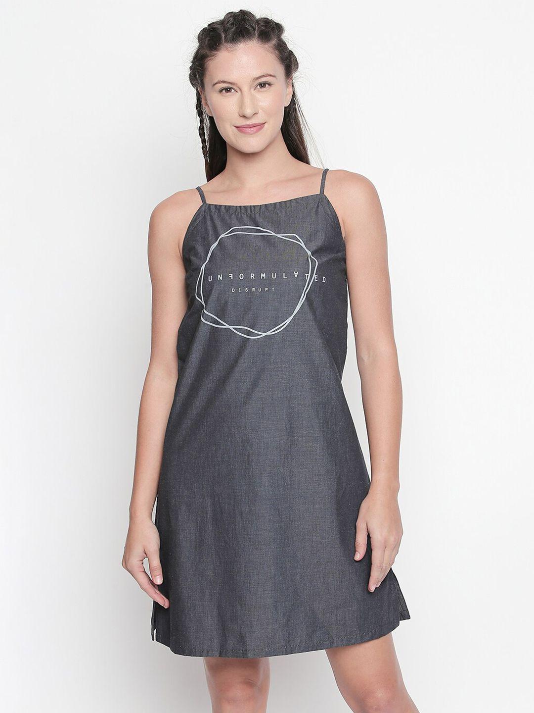 disrupt grey a-line dress