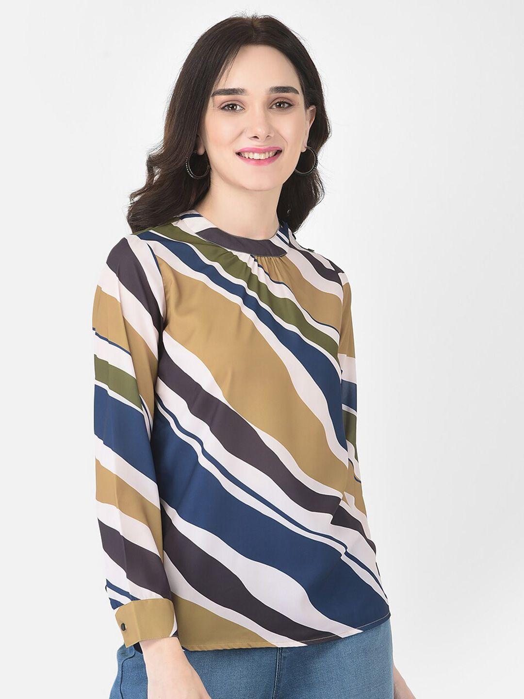 crimsoune club women multicoloured striped top