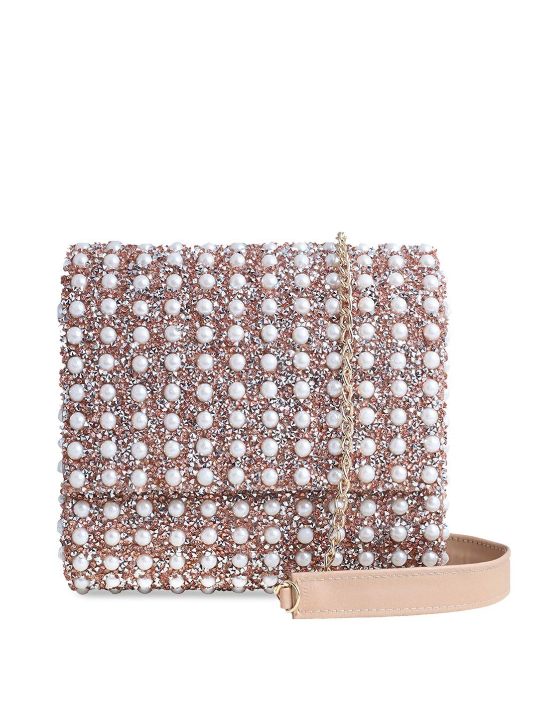 angeline rose gold bucket sling bag