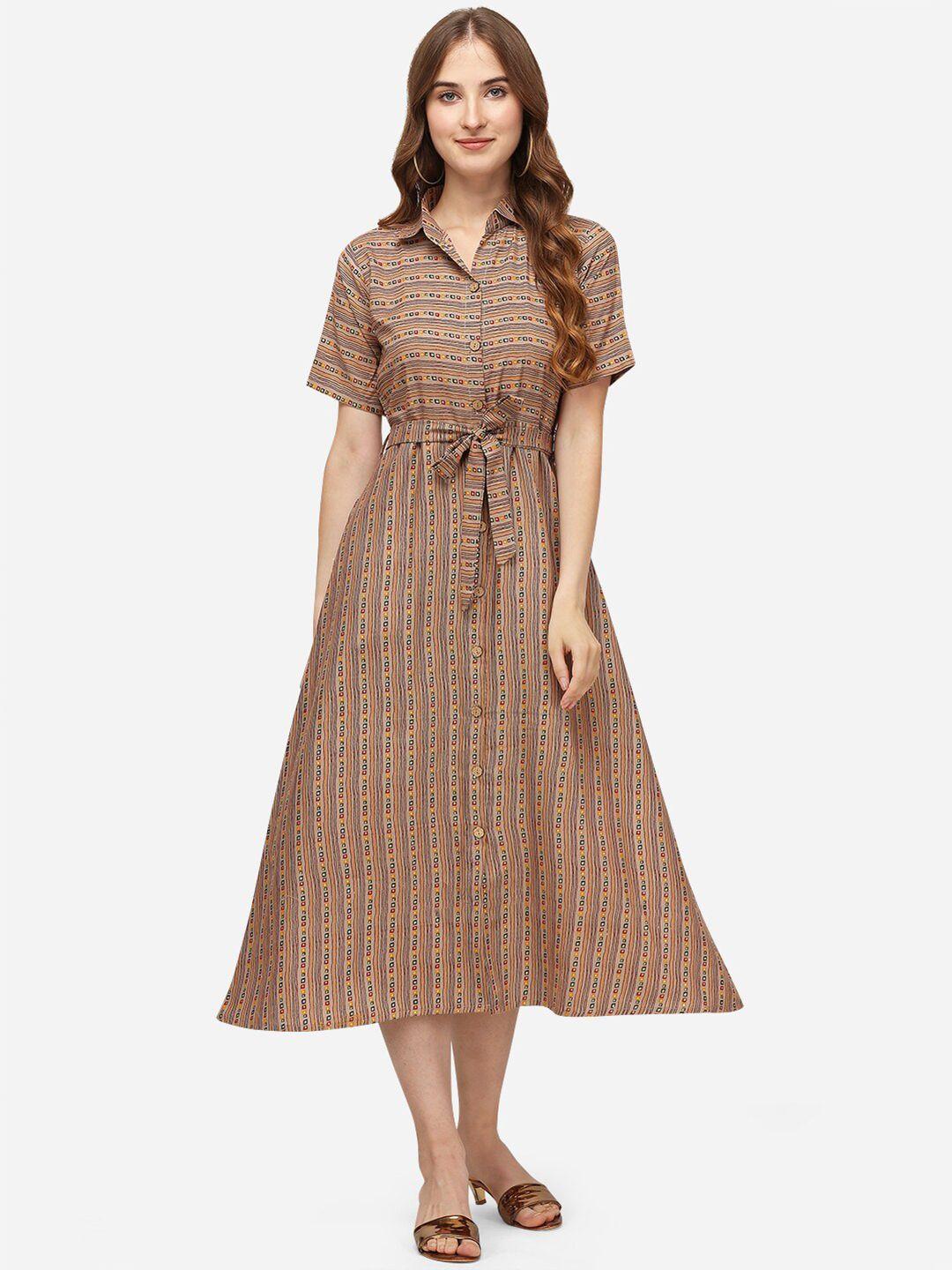 gufrina women brown shirt midi dress