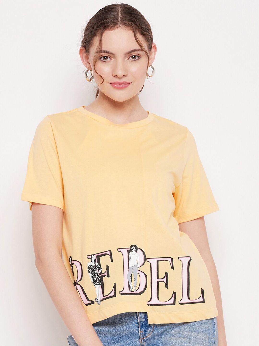 madame mustard yellow print top