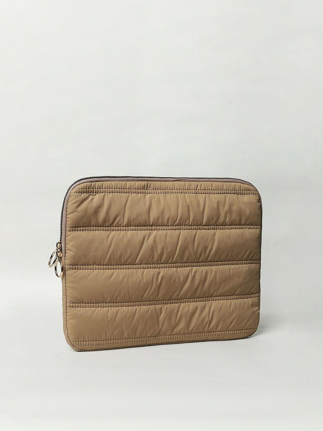 only women beige laptop bag