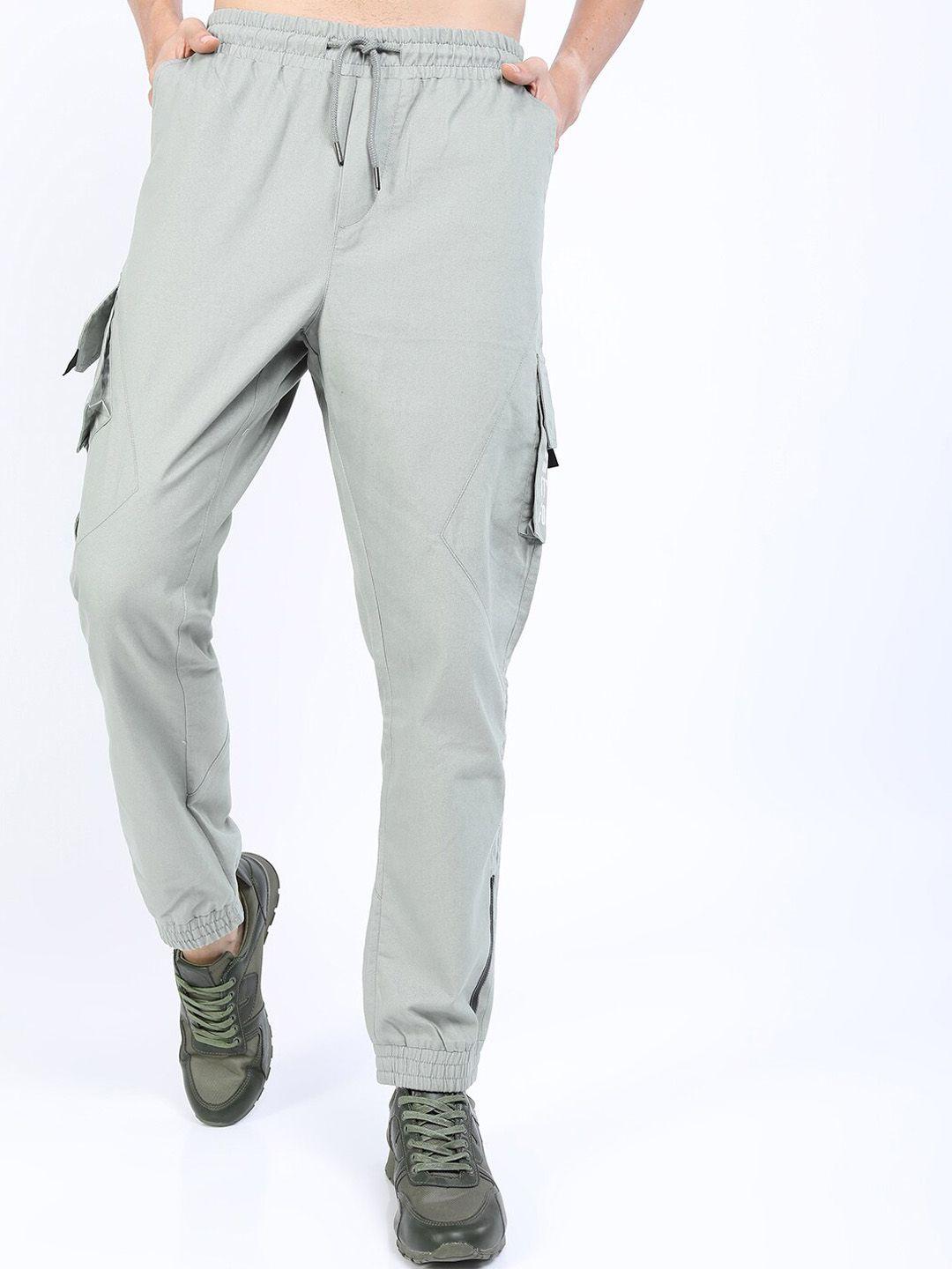 ketch men grey printed joggers