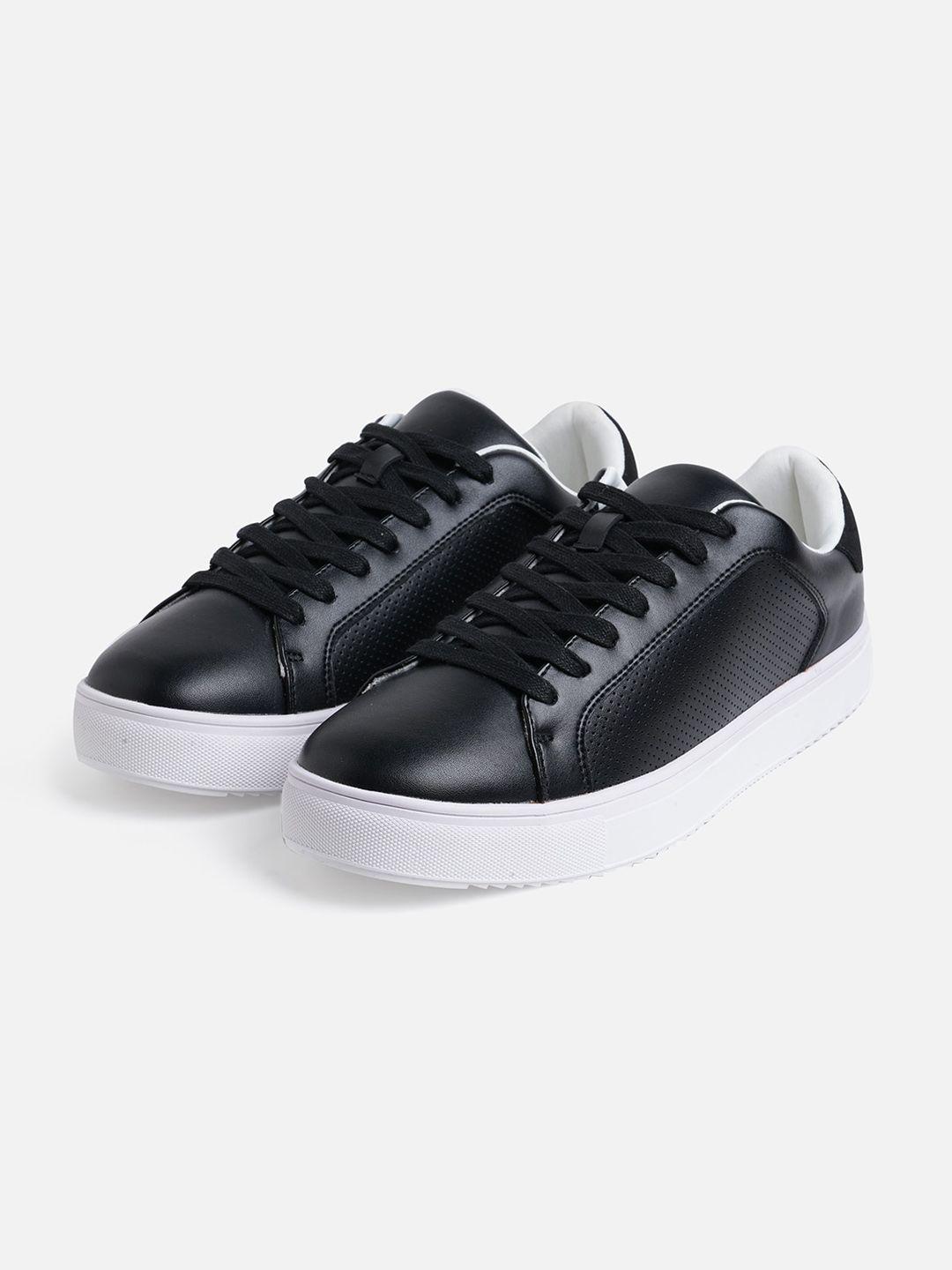 call it spring men black perforations sneakers