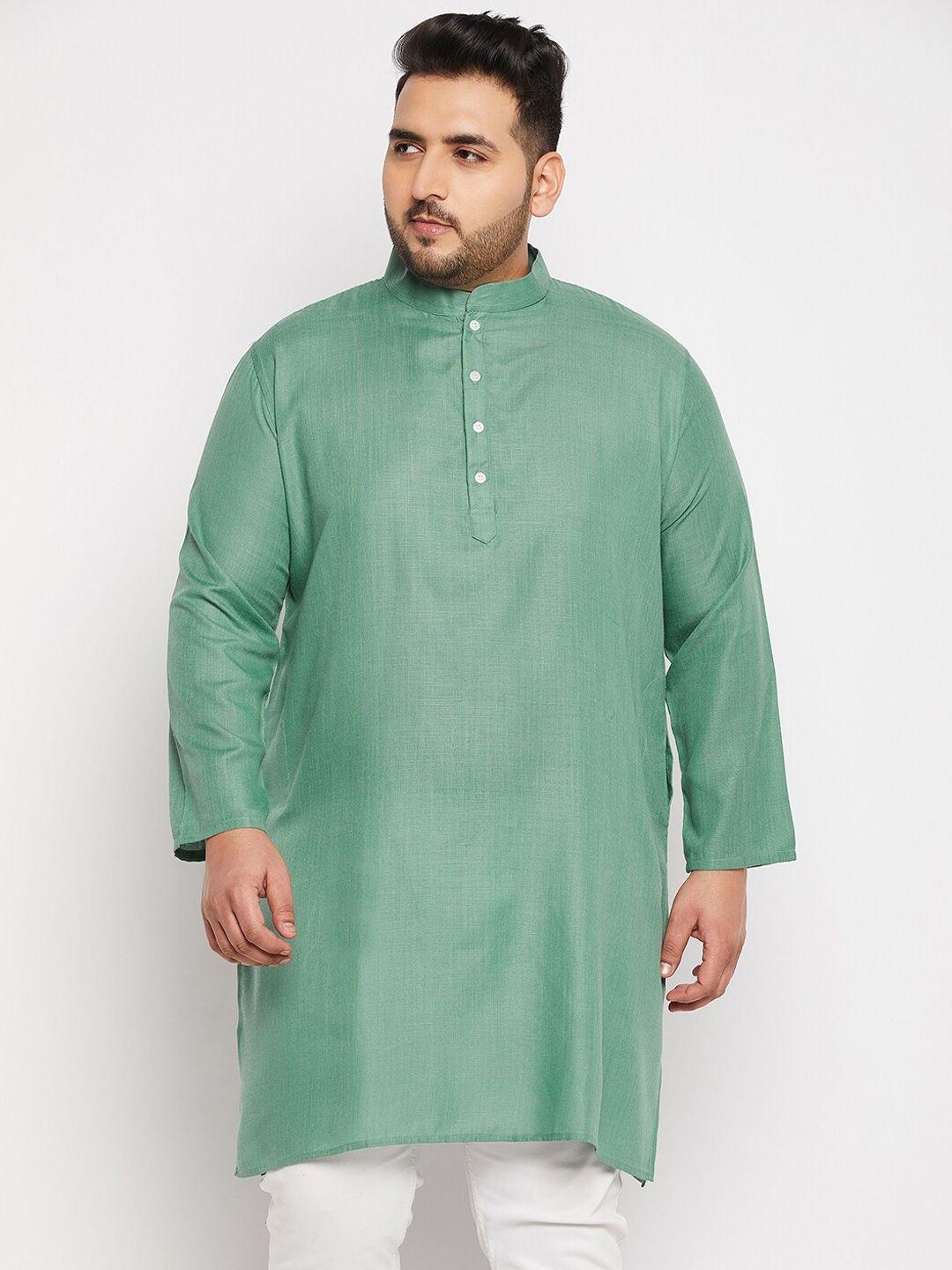 bigbanana men plus size solid kurta