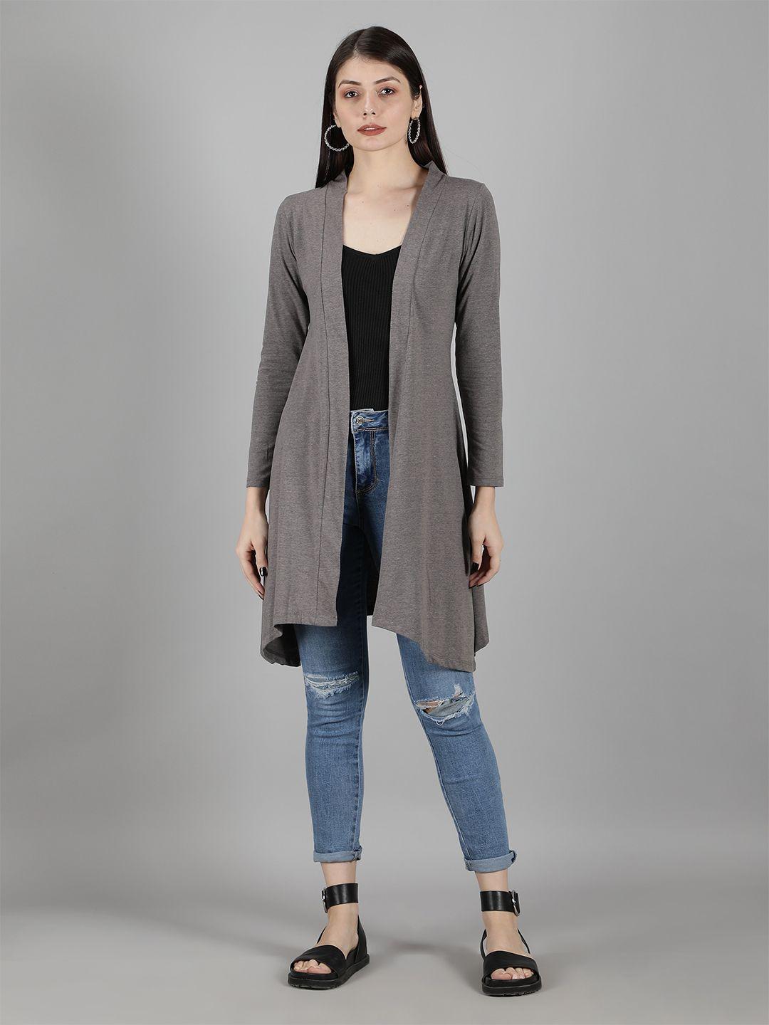 nimble women charcoal longline shrug