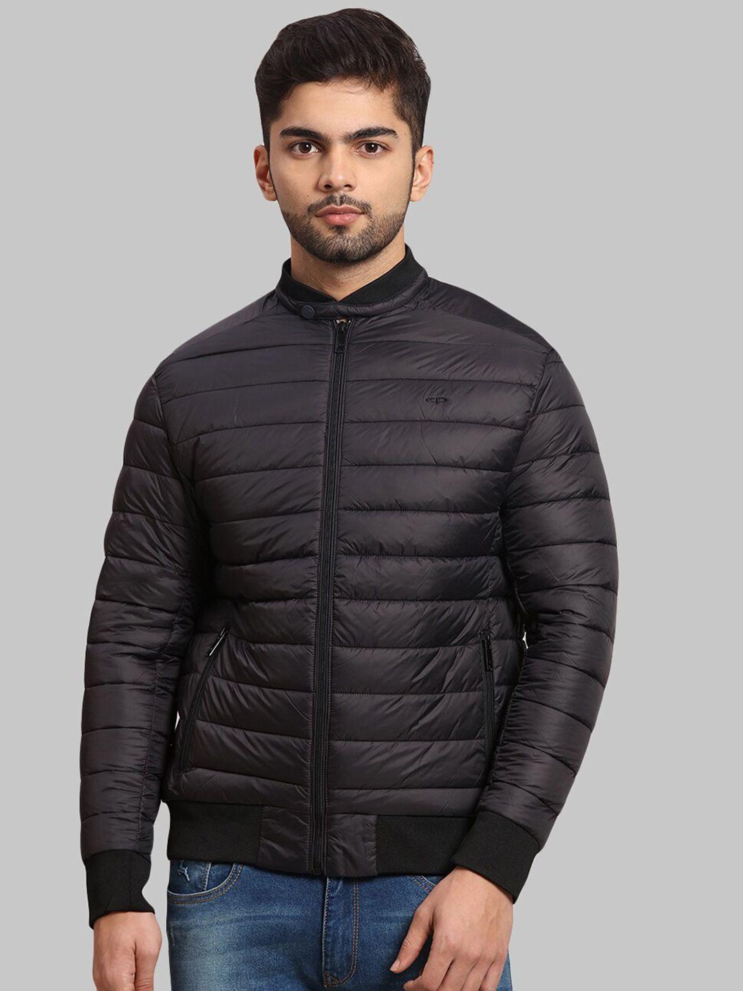 colorplus men black solid puffer jacket