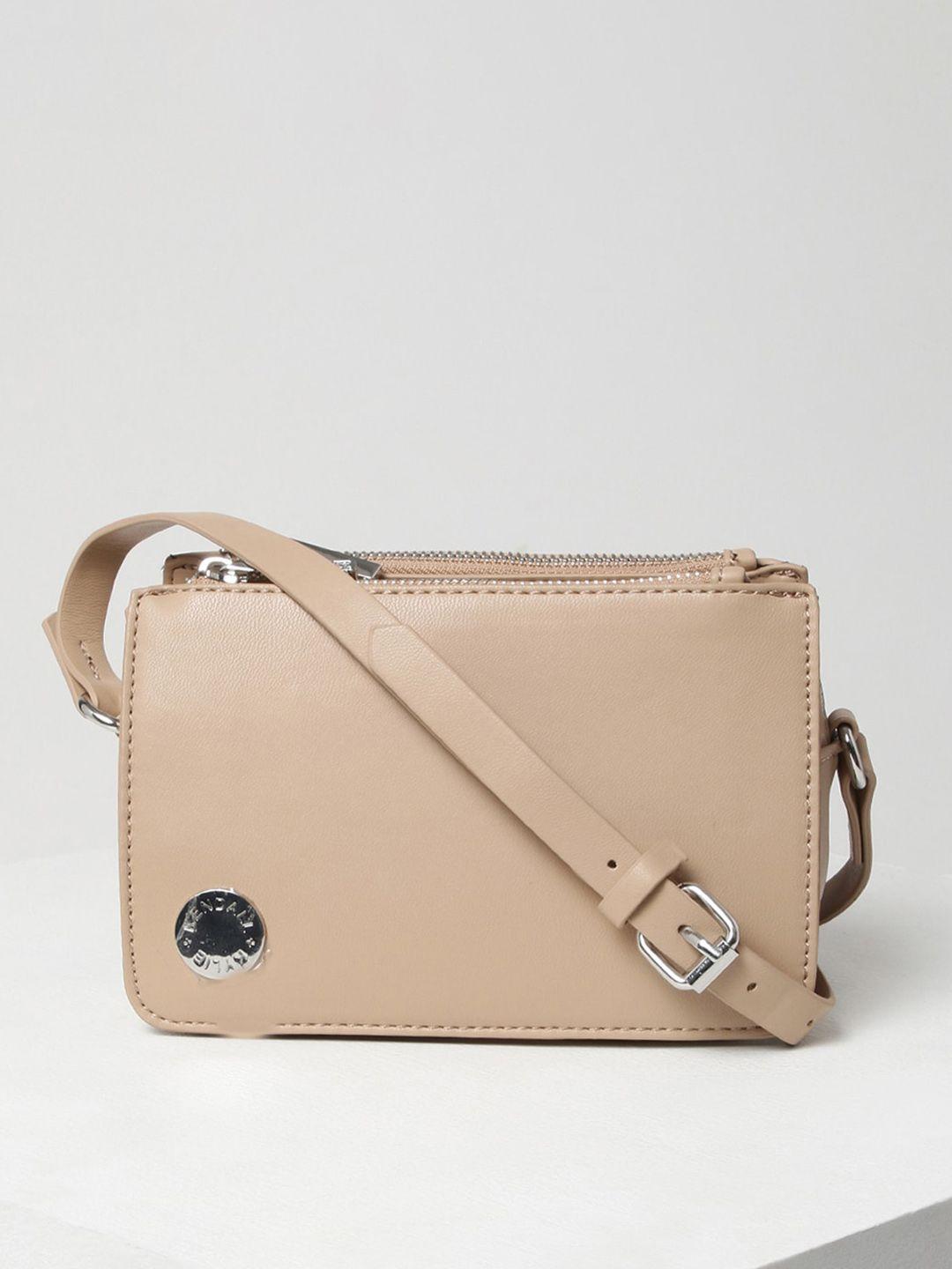 kendall & kylie brown structured sling bag