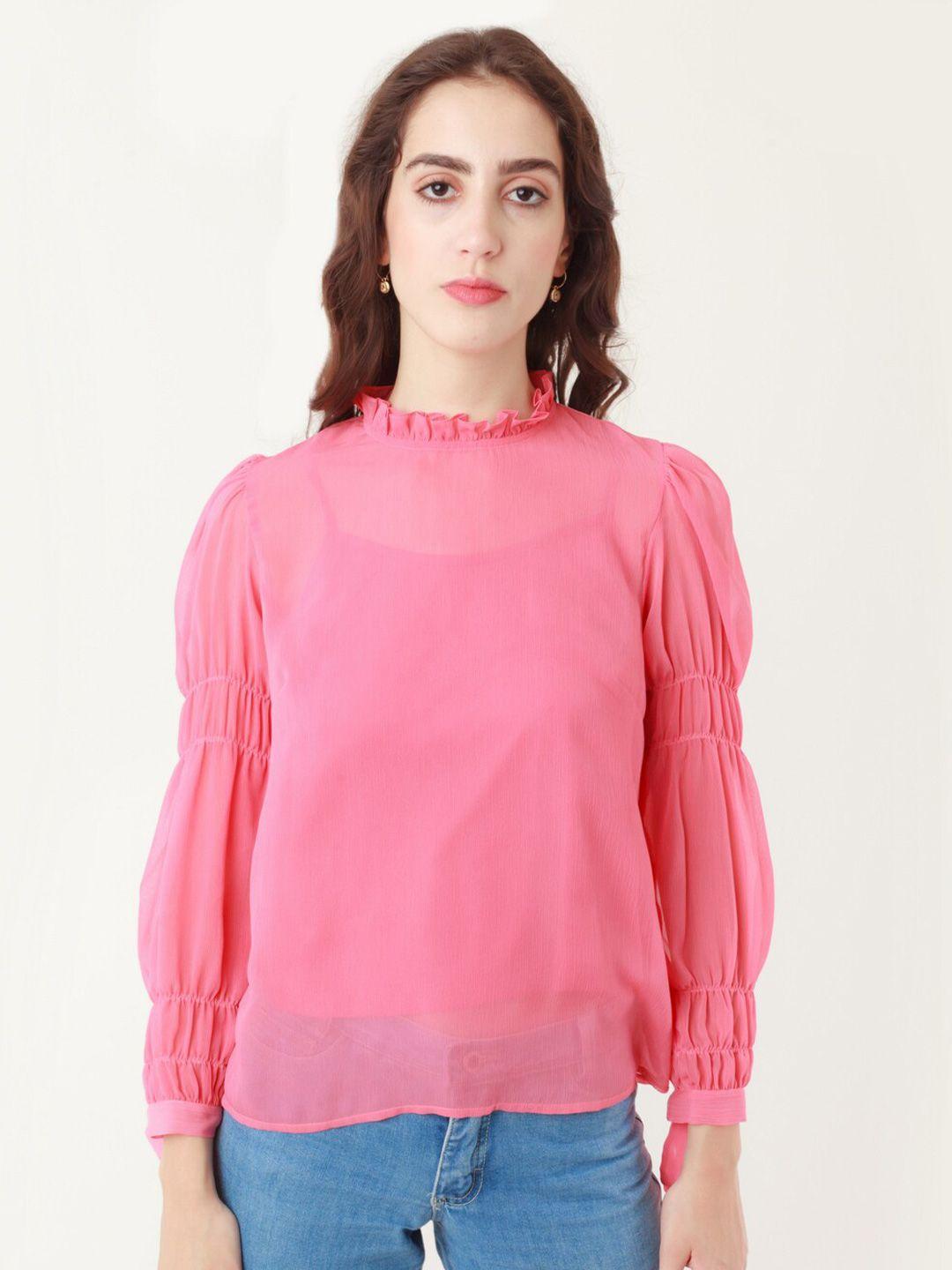 zink london puff sleeves top