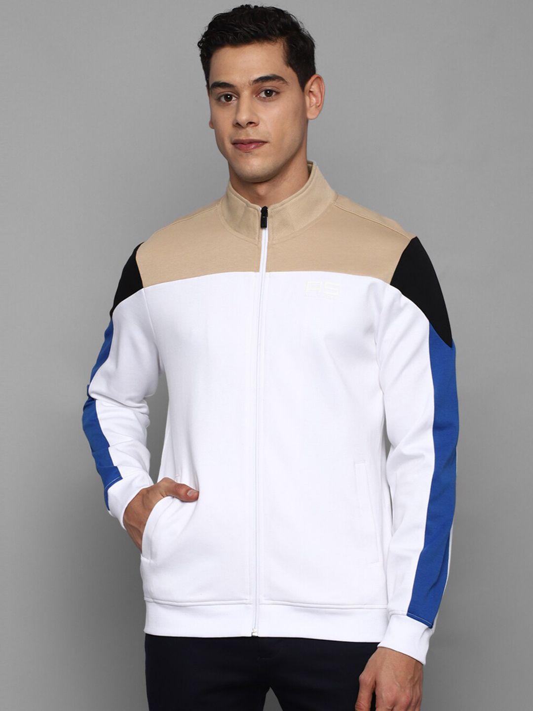 allen solly men colourblocked cotton sporty jacket