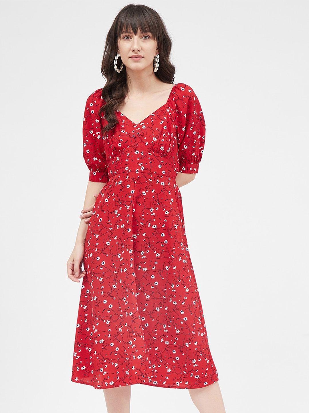 kibo floral midi dress