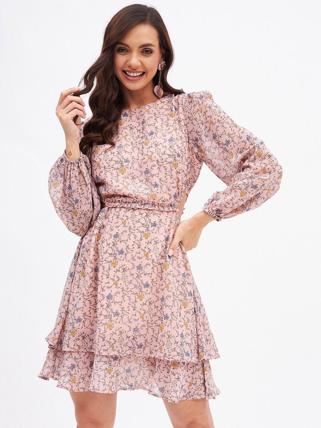 kibo floral georgette dress