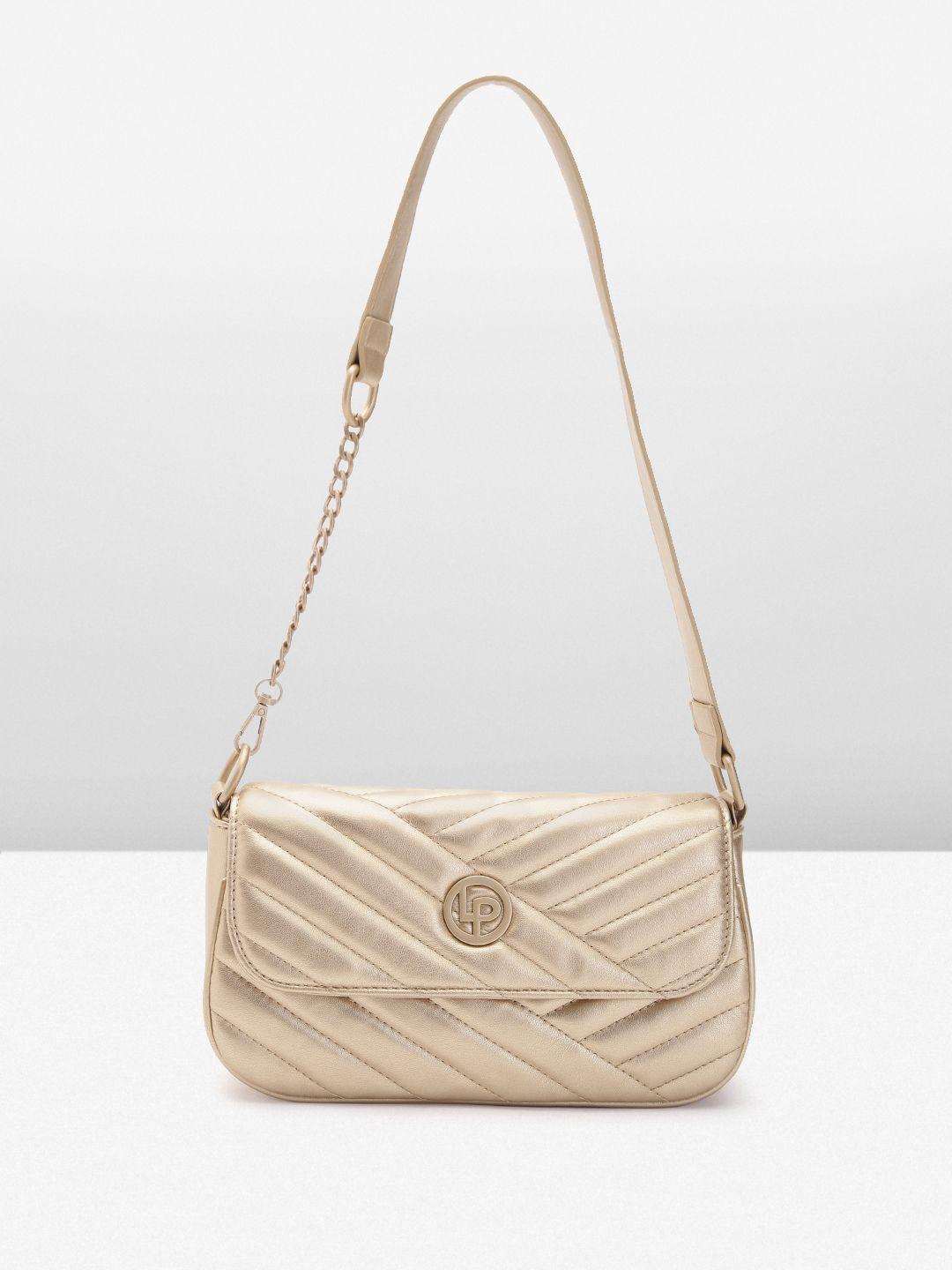 lino perros structured shoulder bag with quilted detail