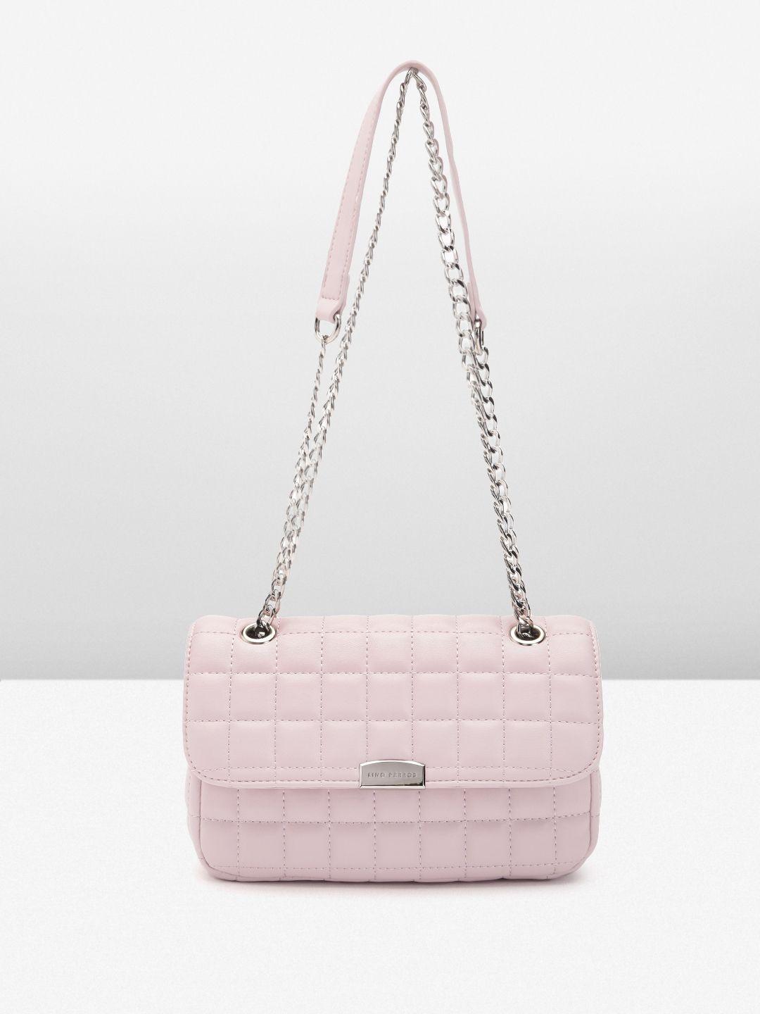 lino perros structured sling bag with quilted detail