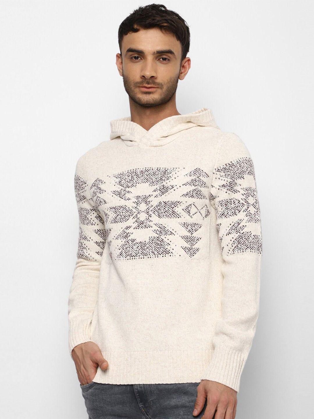 american eagle outfitters men printed hooded sweatshirt