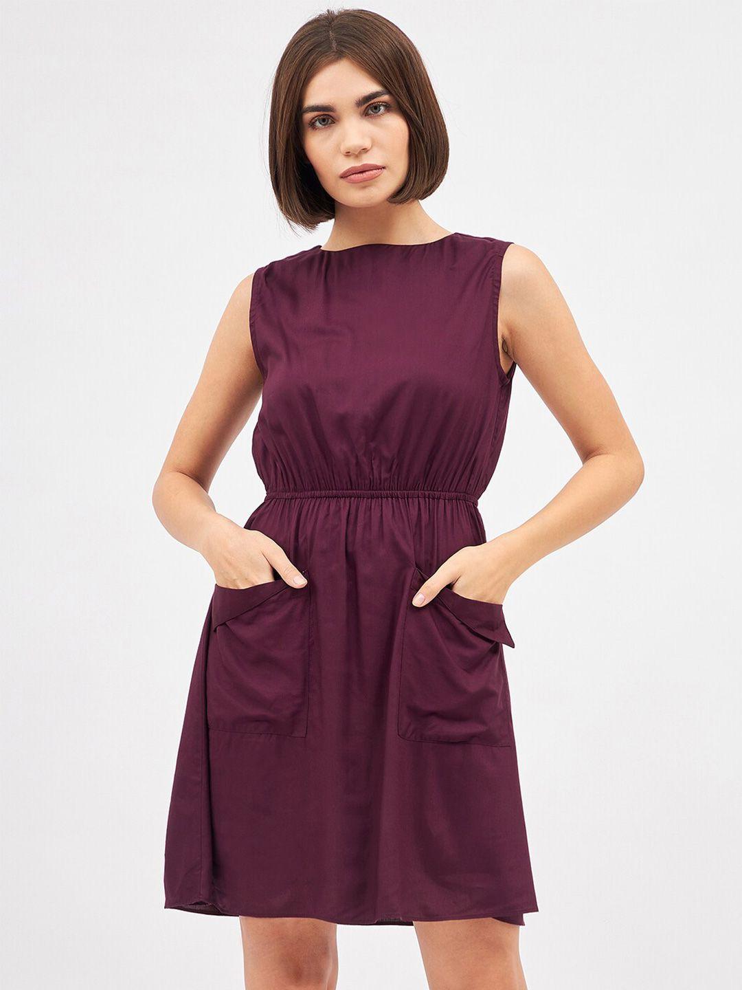 kibo front pocket a-line dress