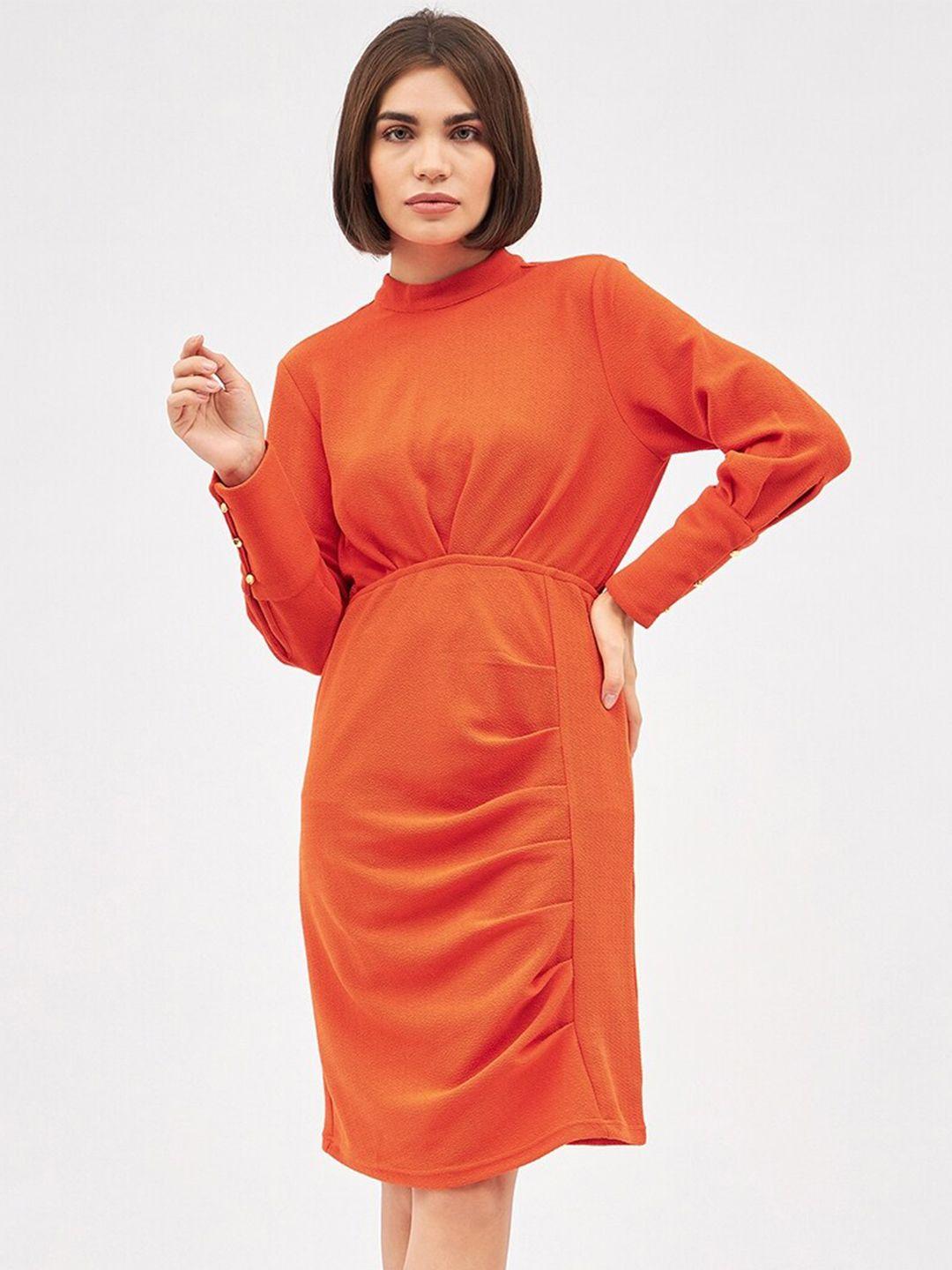 kibo high neck sheath dress