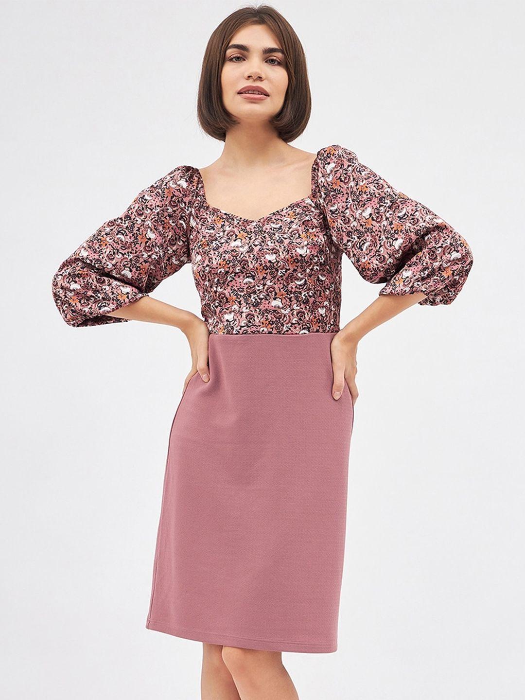 kibo  floral sheath dress