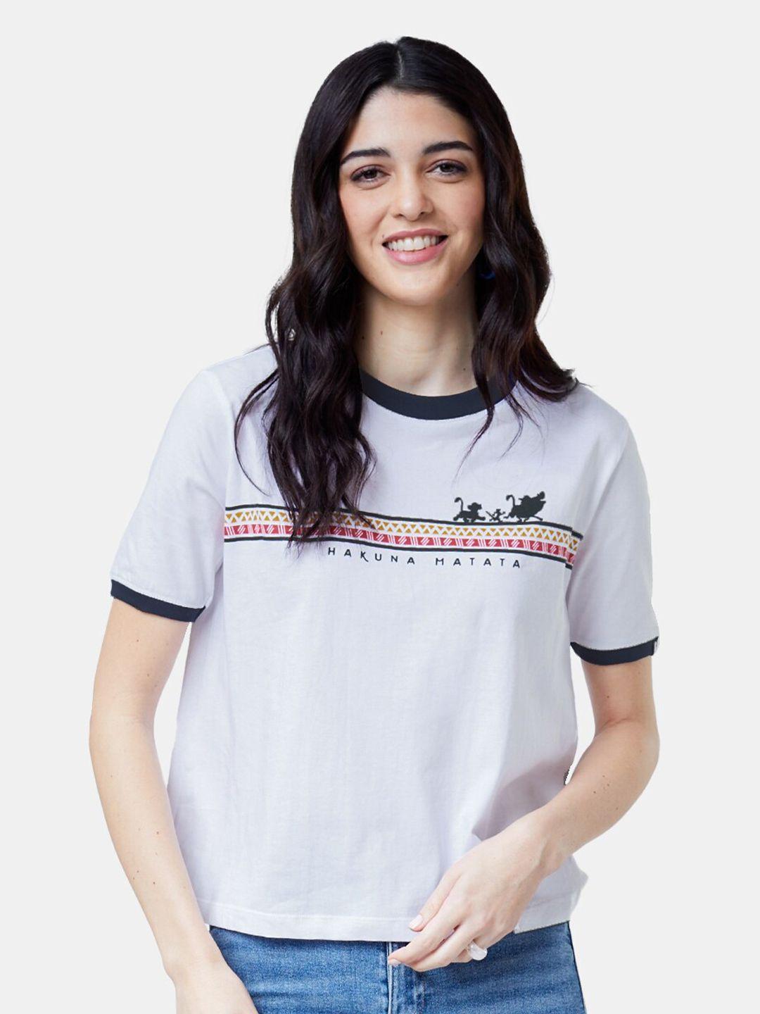 the souled store women white t-shirt