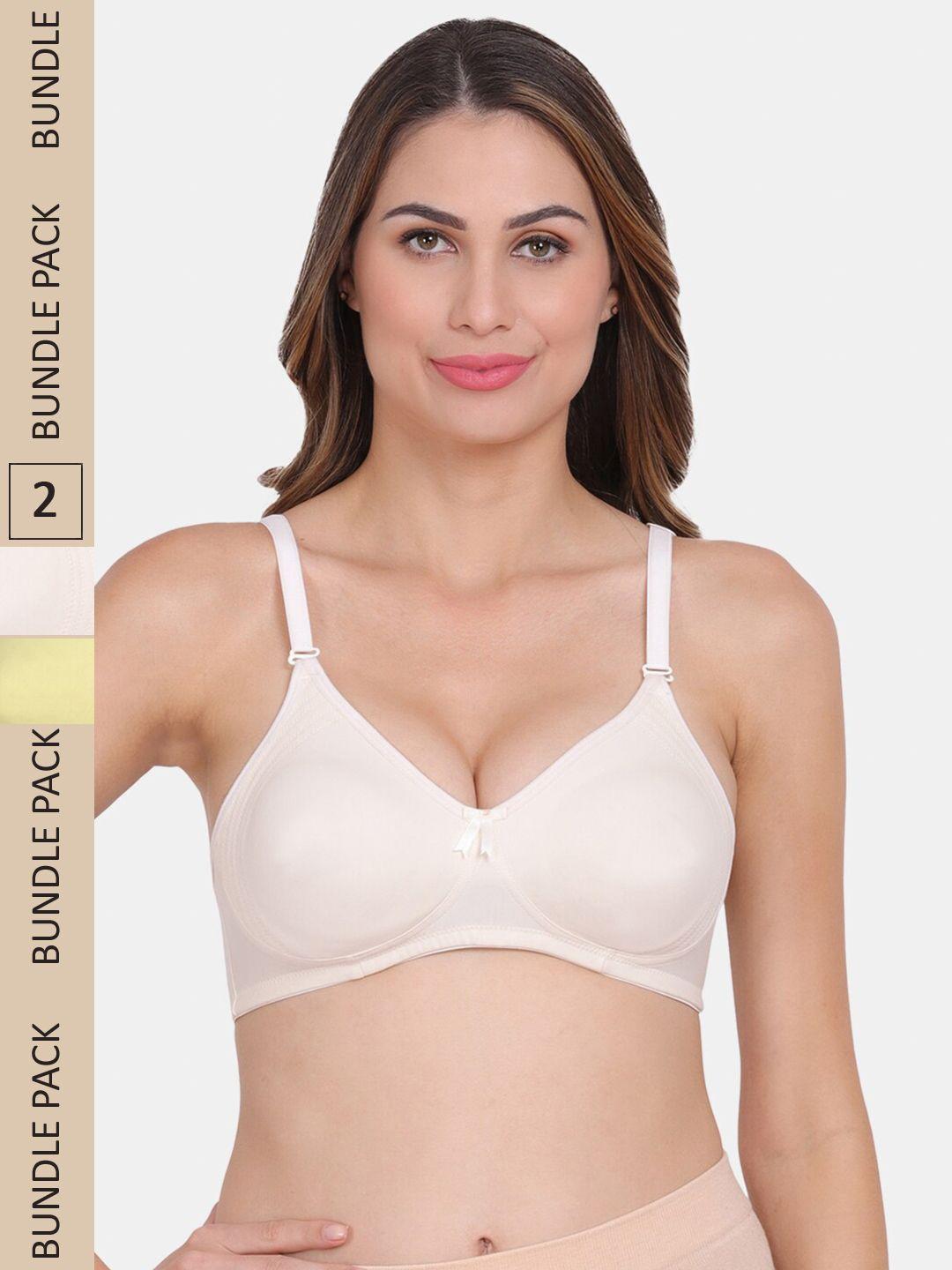 amour secret pack of 2 non padded seamless bra