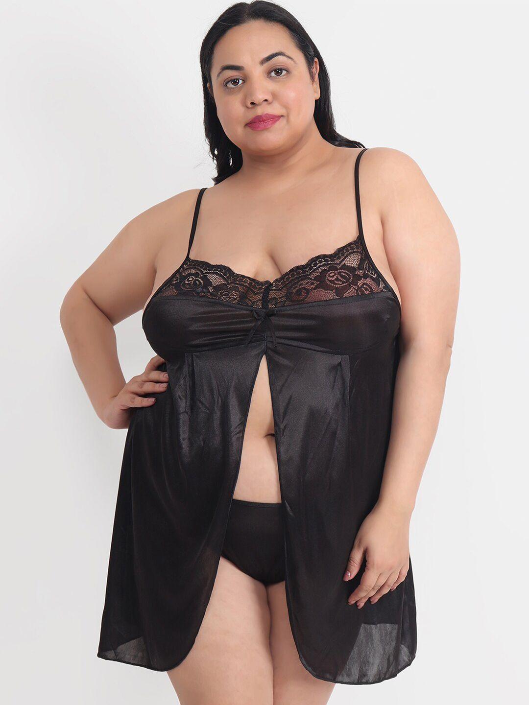 klamotten plus size halter neck baby doll