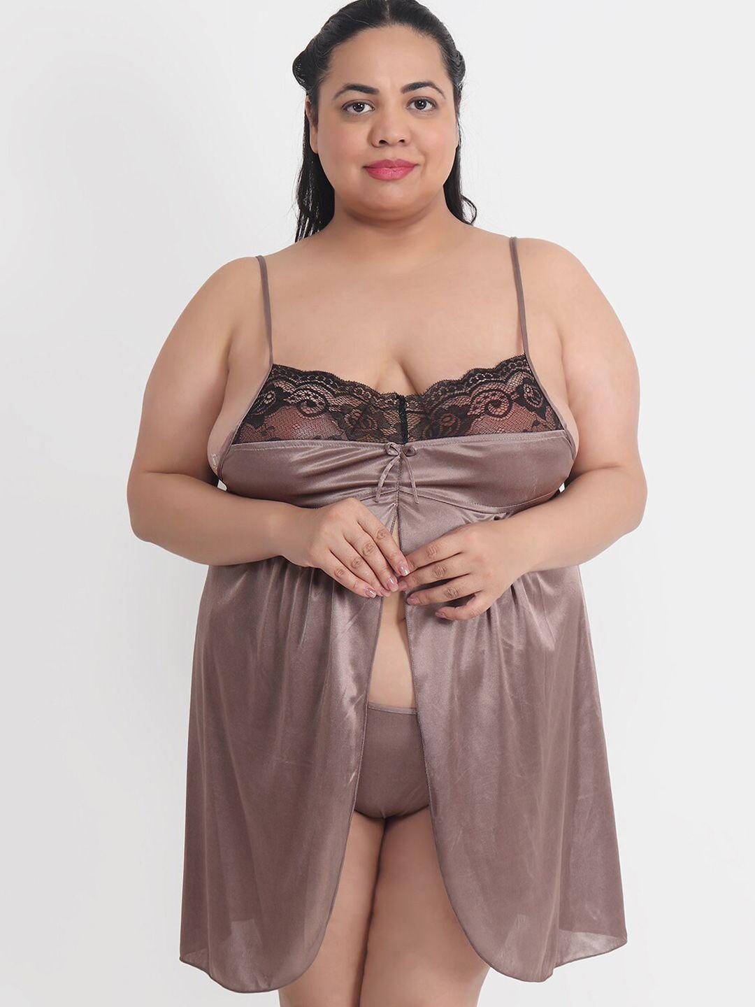 klamotten plus size baby doll with high-low