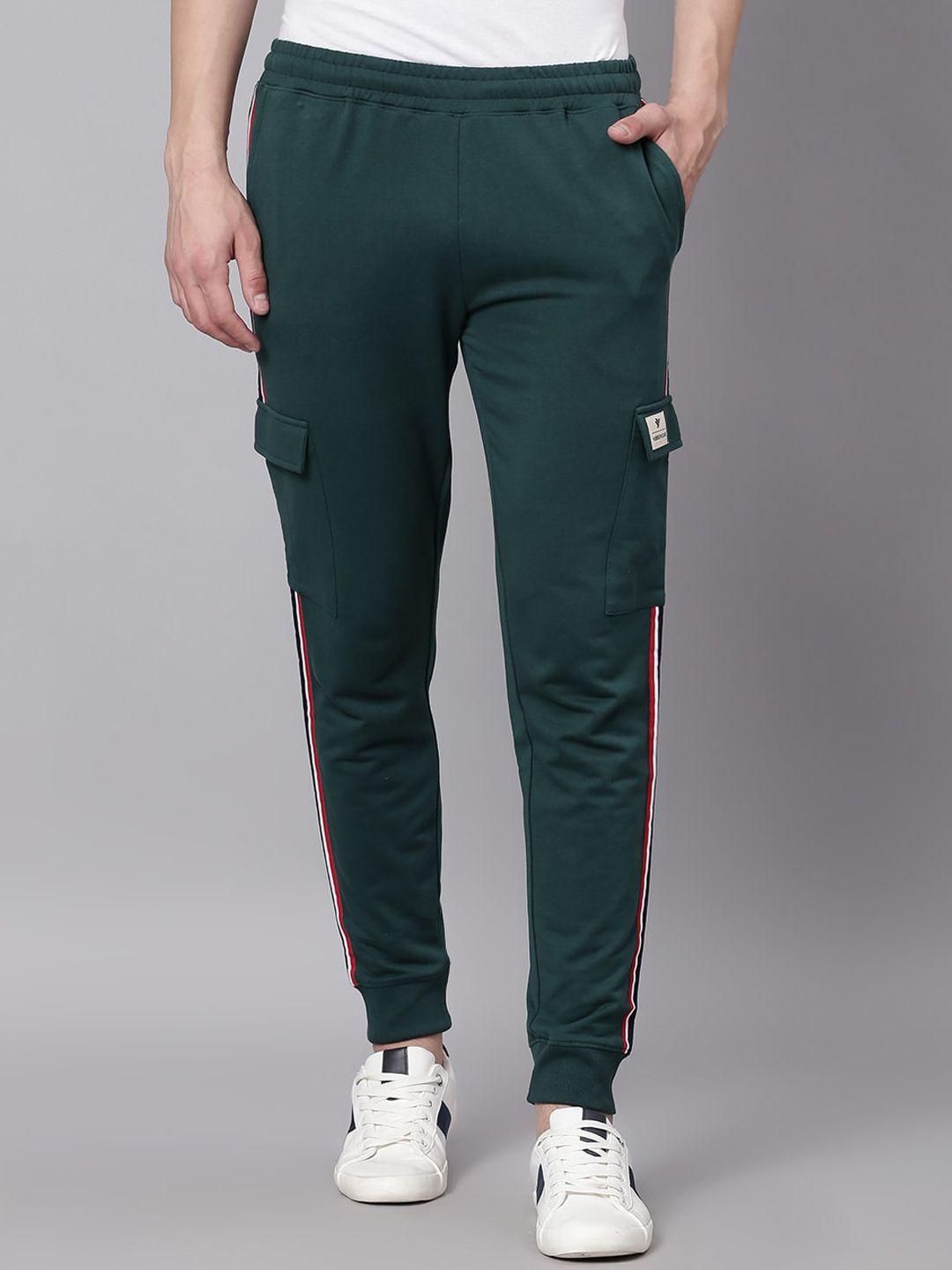 hubberholme men pure cotton slim-fit joggers