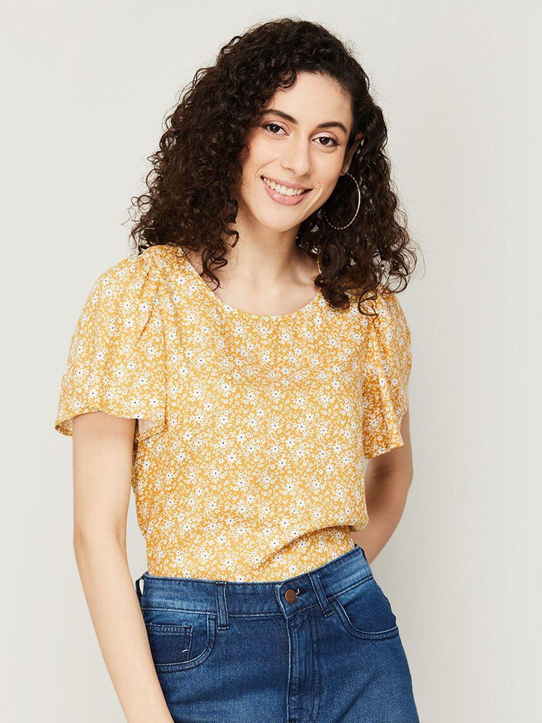 fame forever by lifestyle floral print top