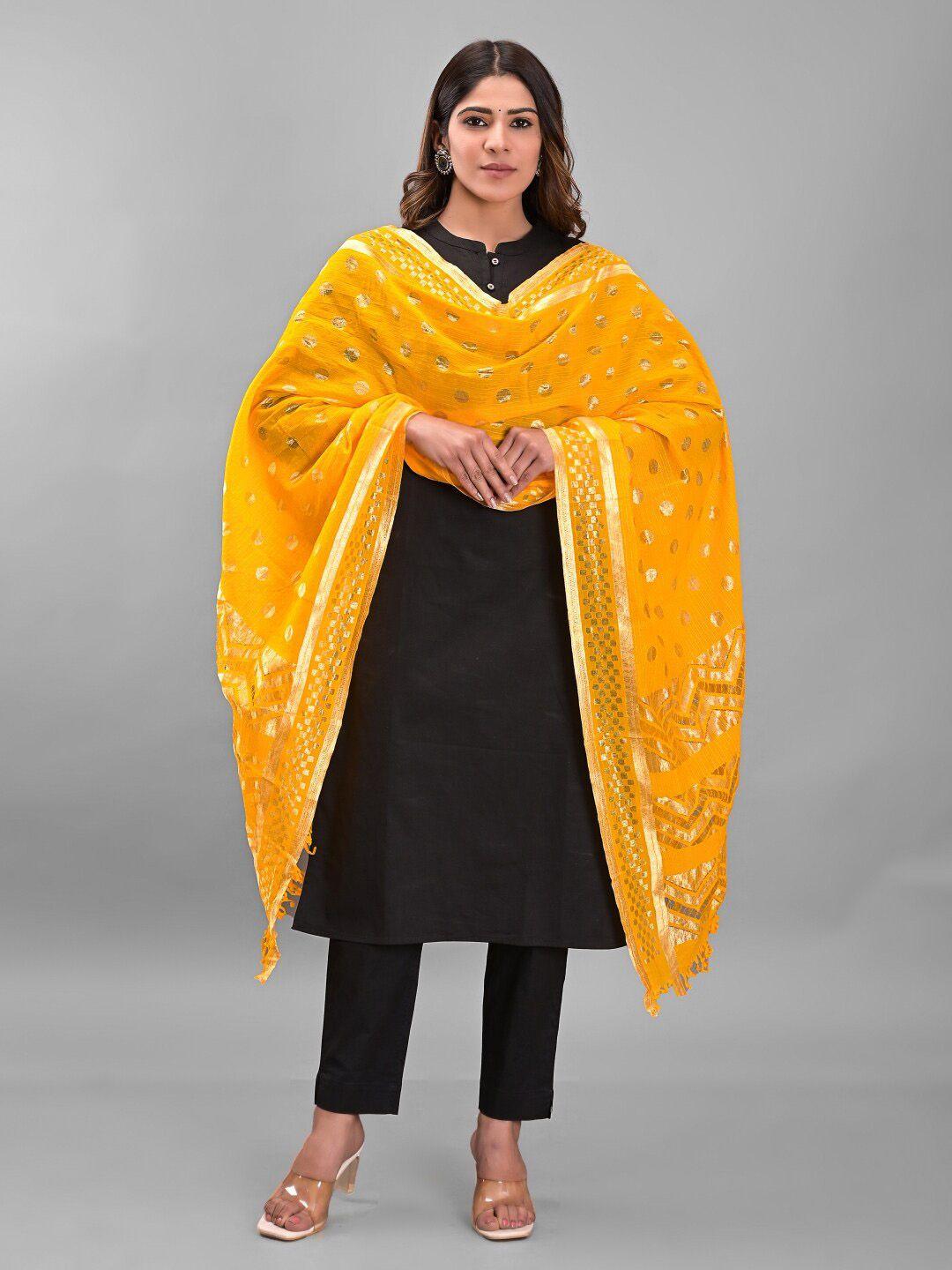 apratim woven design silk dupatta