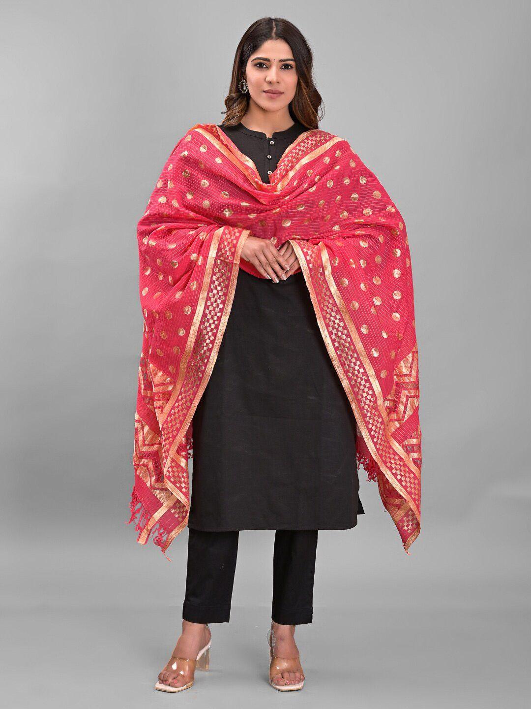 apratim woven design dupatta with zari