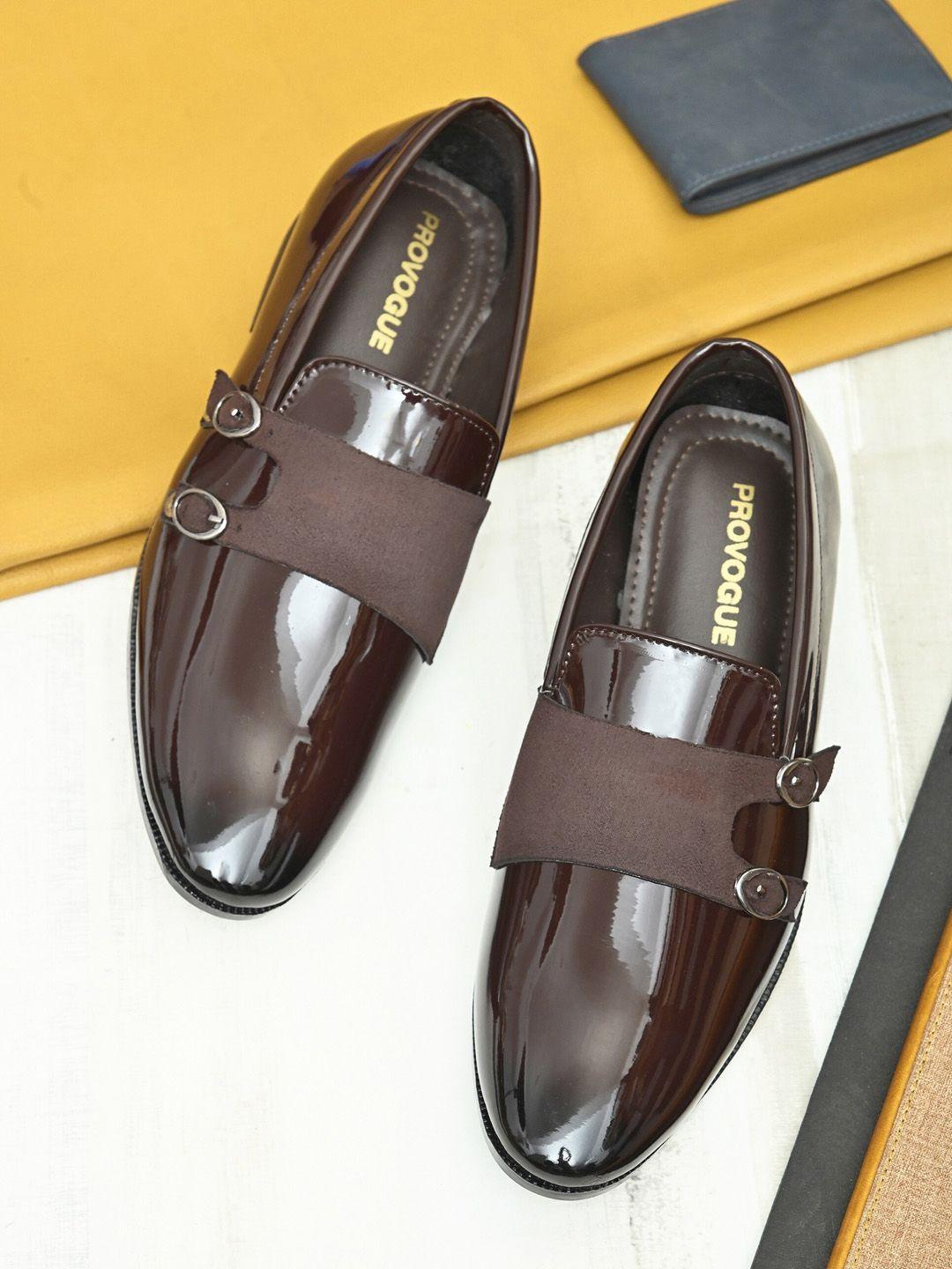 provogue men formal monk shoes