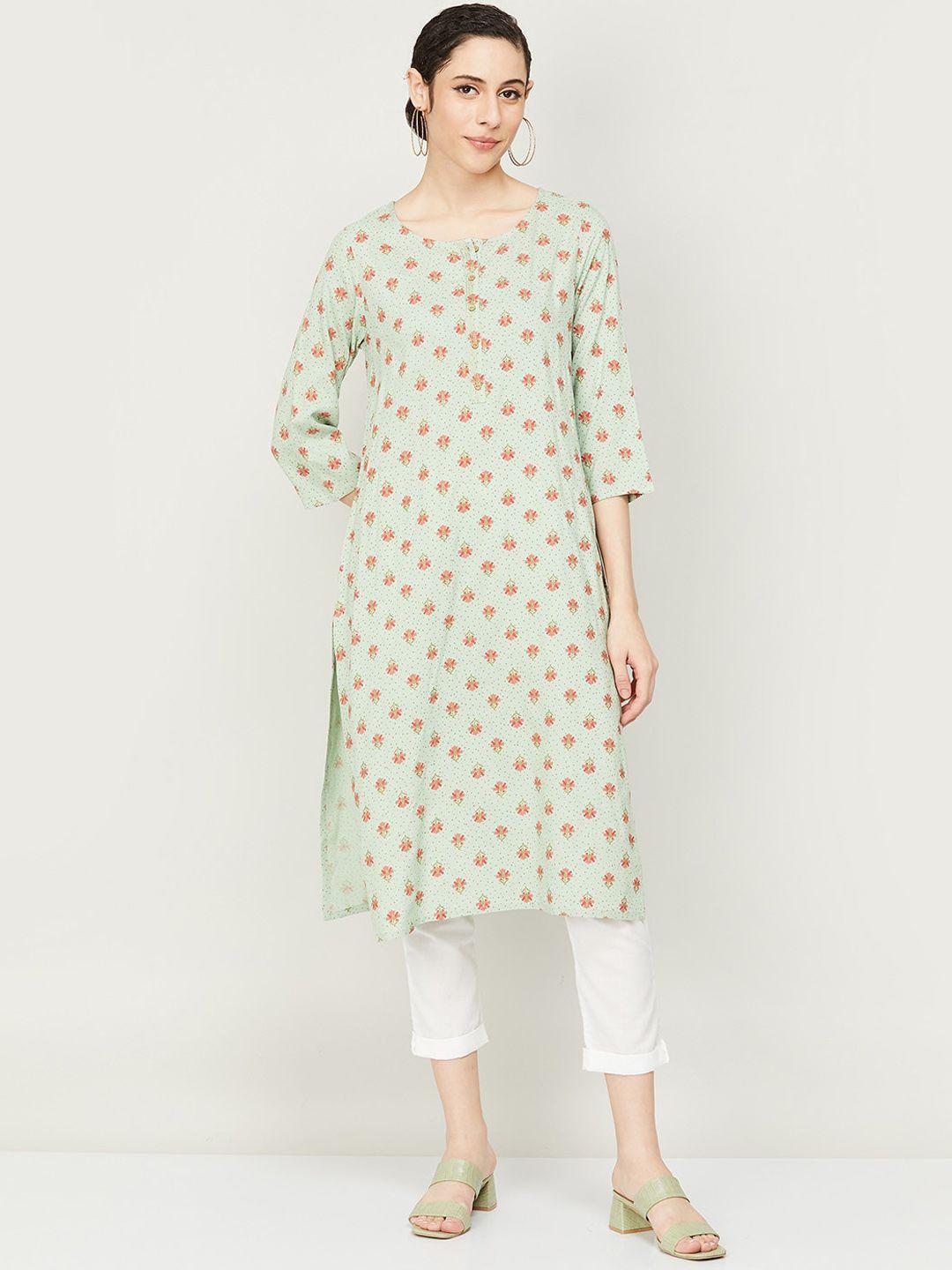 melange by lifestyle women ethnic motifs printed kurta